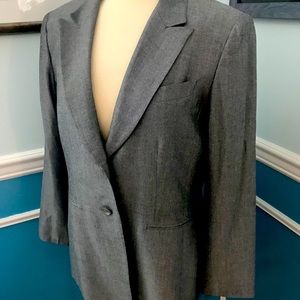 Kasper Gray Blazer sz 14 Petite